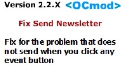 Fix Send Newsletter - Version 2.2.X
