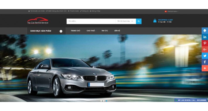 Vietnamese Language - Cars Booking Pack 