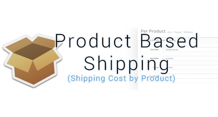 Product Based Shipping (Shipping Cost by Product)