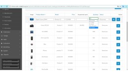 Fast edit of products