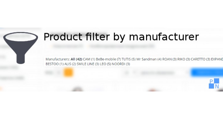 Product Filter by Manufacturer (Category page) Product Filter by Manufacturer (Category page)