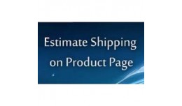 Estimate Shipping on Product Page