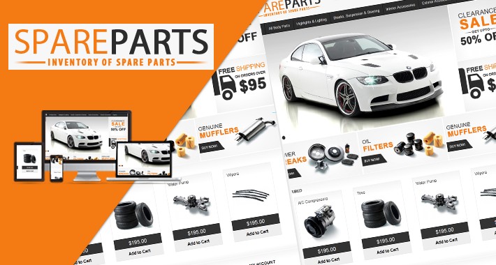 Opencart Spare Parts theme