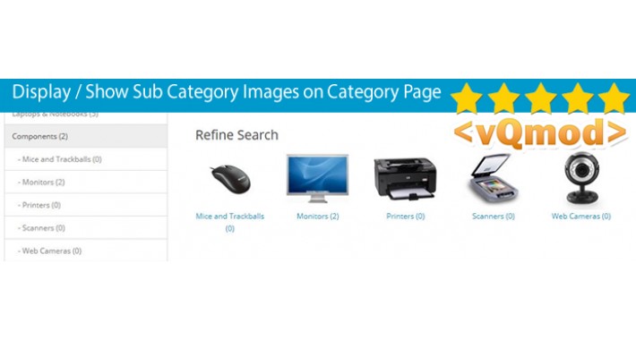 Display / Show Subcategory Images on Category Page Subcategories