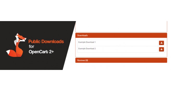 Opencart 2/3 Public Product Downloads