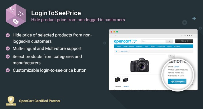 Login To See Price - Hide price for nonlogged users