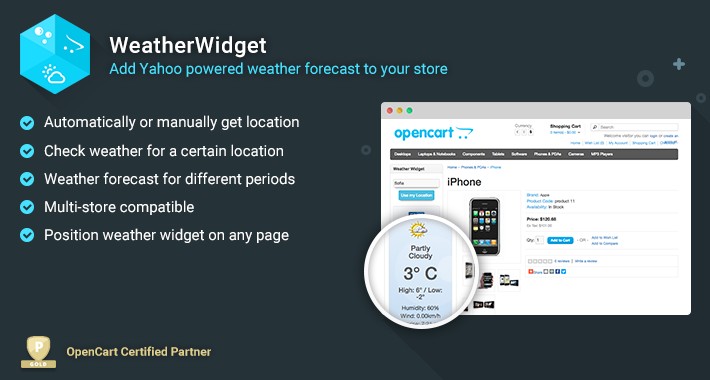 Weather Widget - Yahoo Powered Weather Forecast