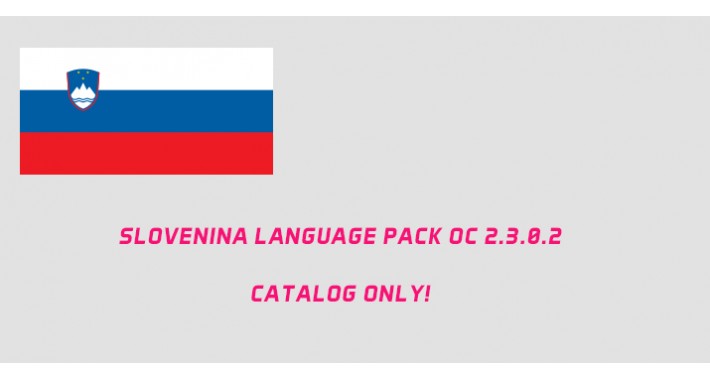 Slovenian language pack OC 2.3.0.2 only CATALOG!