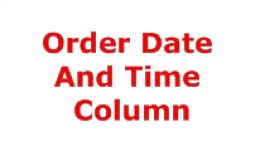 Admin Order Date And Time Column