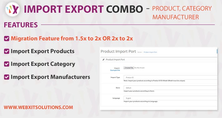 Import Export Combo Multilanguage (1.5x, 2.x and 3x)