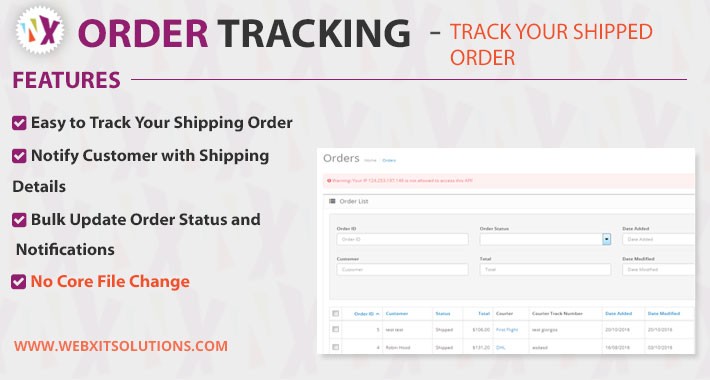 Order Tracking - Track Your Shipped Order