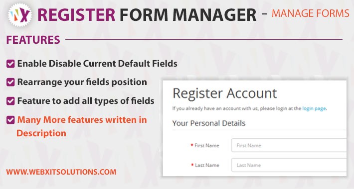 Register Form Manager