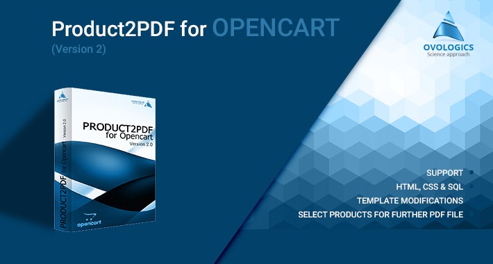 Product2PDF for Opencart for v. 2.0