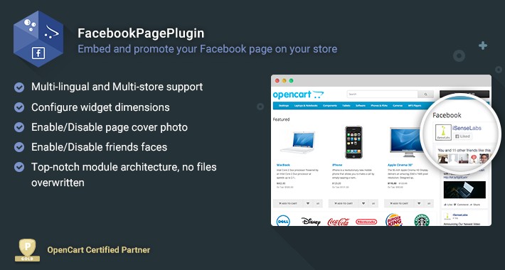 Facebook PagePlugin - Promote your Facebook page in your store