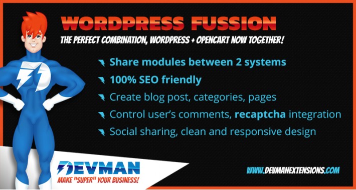 Wordpress Fusion - Opencart Blog SEO