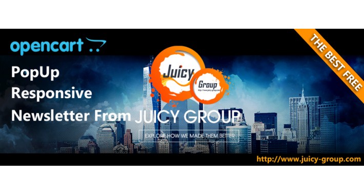 Juicy Group :  PopUp Responsive Module for Newsletter Email Form