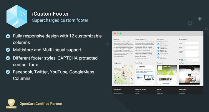 iCustomFooter - Exclusive Powerful Custom Footer
