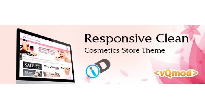 Responsive Clean Cosmetics store Theme
