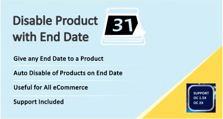 Disable Product with End Date