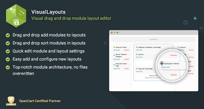 Visual Layouts - Drag and Drop Module Layout Editor