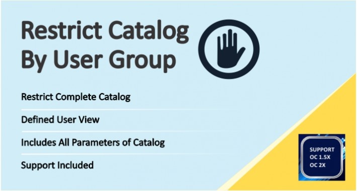 Restrict Catalog By User Group