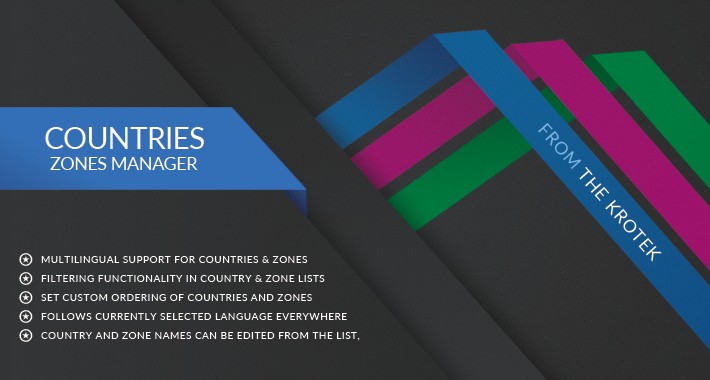 Countries & Zones Manager