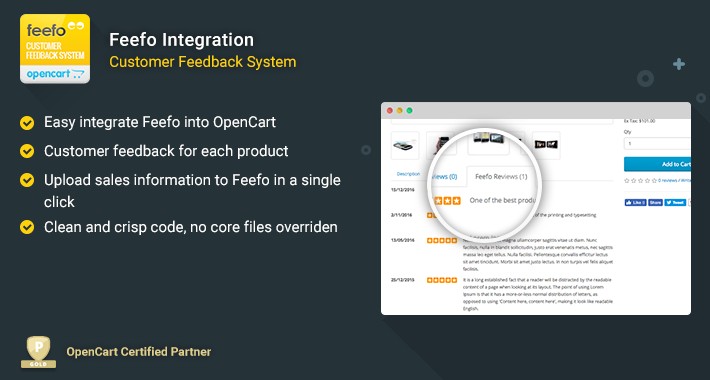 Feefo Integration for OpenCart