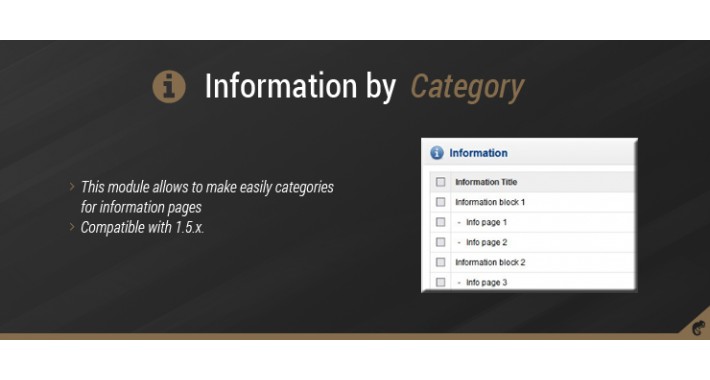 Information by category (1.5.x)