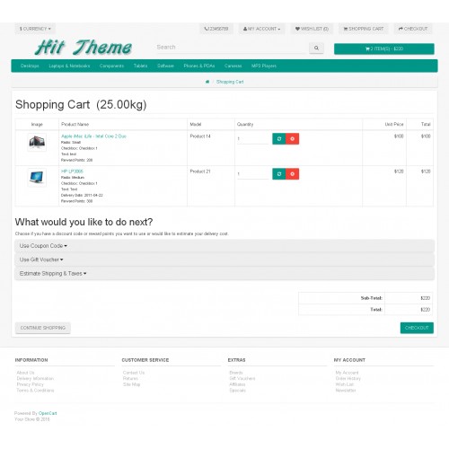 OpenCart - Hit Theme -Opencart Responsive Template