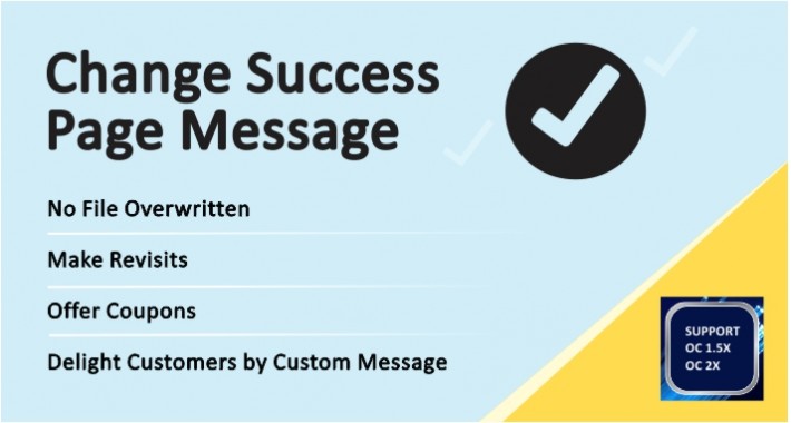 Change Success Page Message
