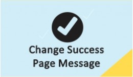 Change Success Page Message