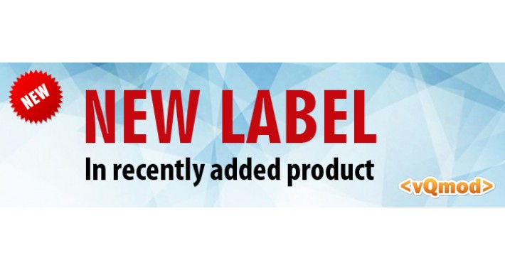 New Label in Recently Added Product
