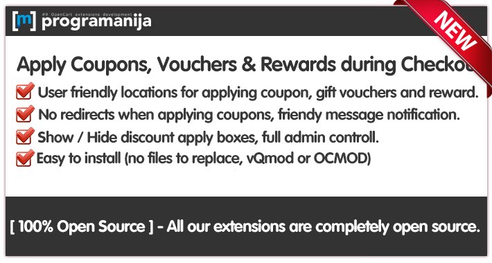 Apply Coupon, Voucher and Reward Points During Checkout