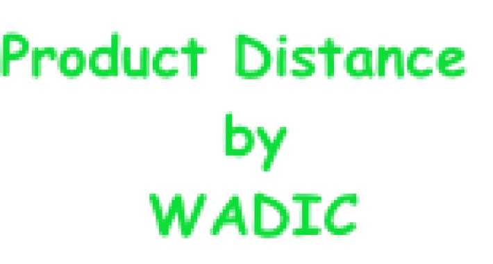 Product Distance from Logged In customer by WADIC