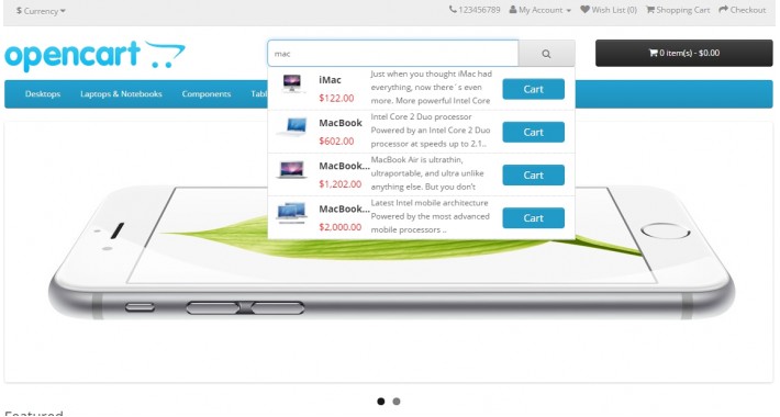 Autocomplete Search - AJAX Pro