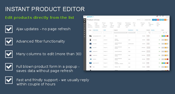 Instant Product Editor