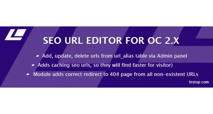 SEO Url Editor for Opencart 2.x