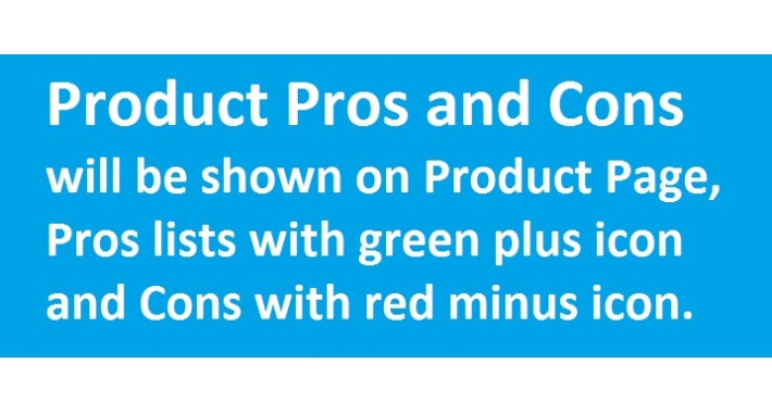 PRODUCT PROS AND CONS (Work with Multi Language)