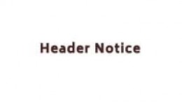 Header Notice