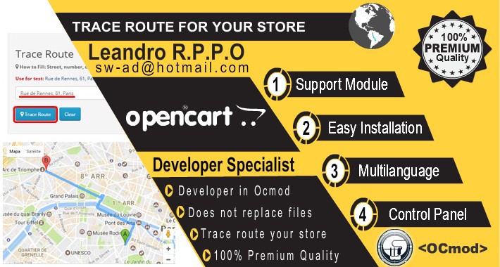 Trace route for you store