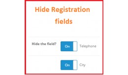Hide registration fields