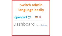 Switch admin language easily