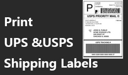 Print Shipping Label (UPS, USPS)