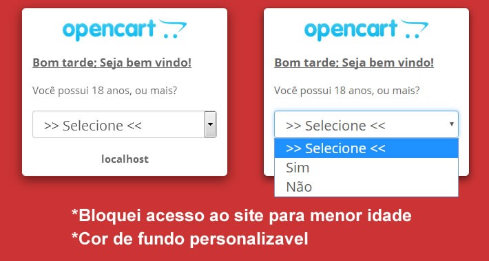 Bloquear acesso para menor de 18 anos