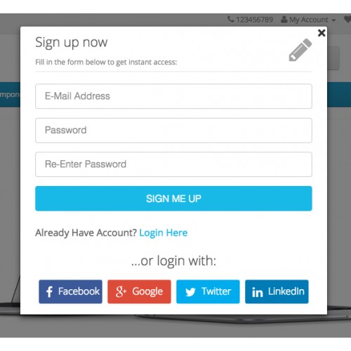 Opencart Awesome Login Signup Facebook Google Twitter