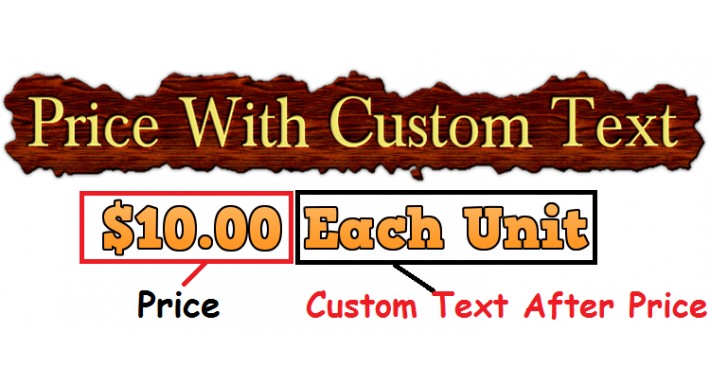 Price Custom Text