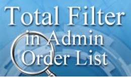 Order List Total Filter (1.5.x - 3.x)