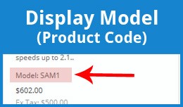 Display Model (Product Code)