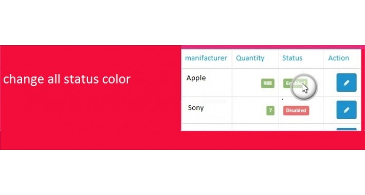 change all status color