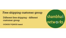 Free shipping by customer group id